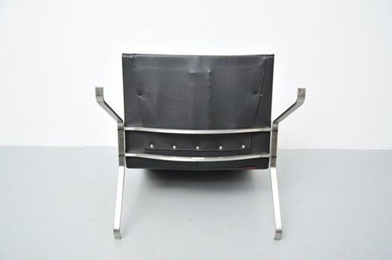 Image 1 of Poul Kjærholm Pk22 Fauteuil In Zwart Voor Fritz Hansen 1950