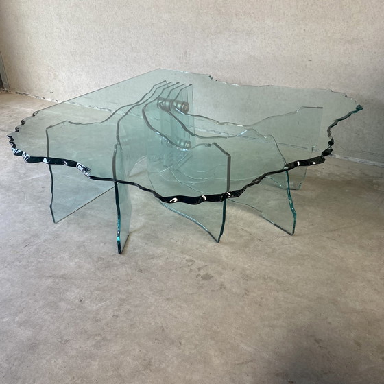 Image 1 of Fiam Italia "Shell" design salontafel Danny Lane, Italy 1988