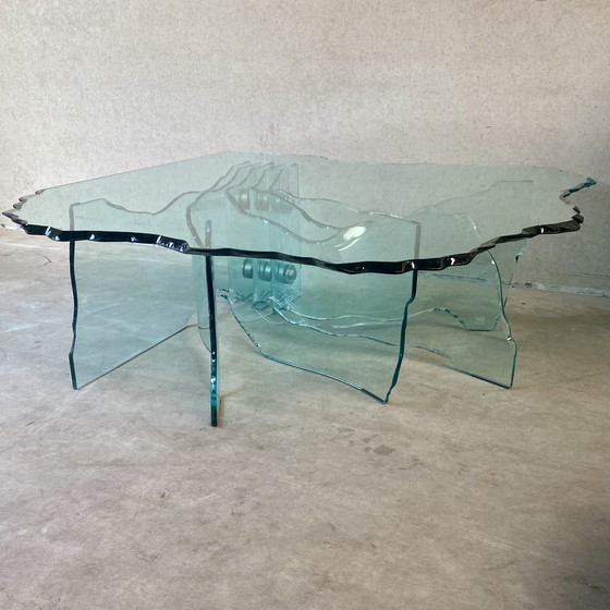 Image 1 of Fiam Italia "Shell" design salontafel Danny Lane, Italy 1988