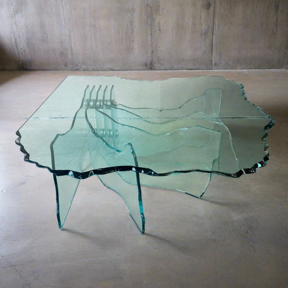 Image 1 of Fiam Italia "Shell" design salontafel Danny Lane, Italy 1988