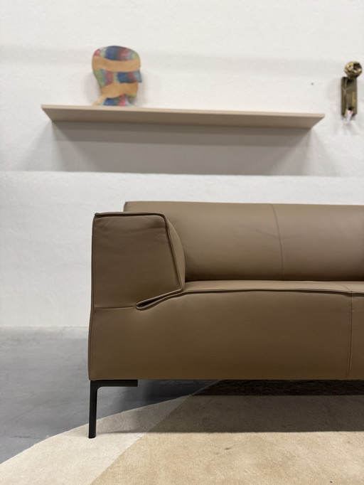 Design On Stock Bloq Loveseat Basque Leer Smoke 