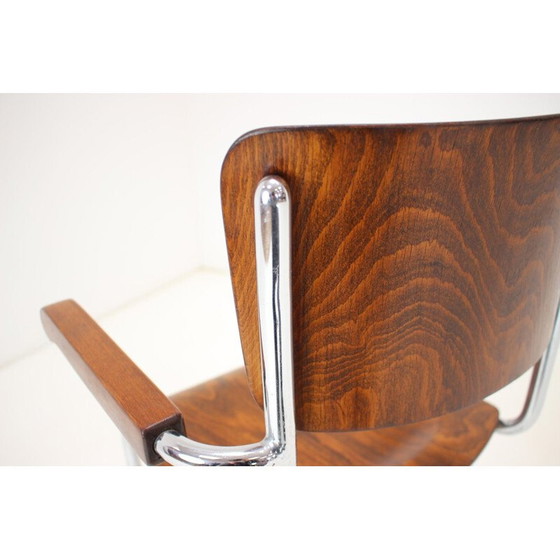 Image 1 of Vintage Bauhaus chromen fauteuil van Rudolf Vichr Prag, Tsjecho-Slowakije jaren 1930