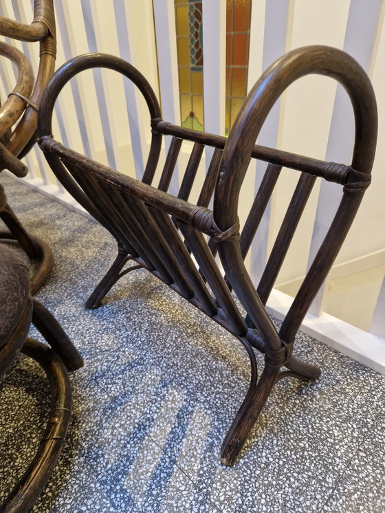 Image 1 of Vintage Rotan fauteuil