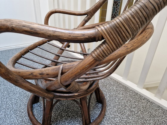 Image 1 of Vintage Rotan fauteuil