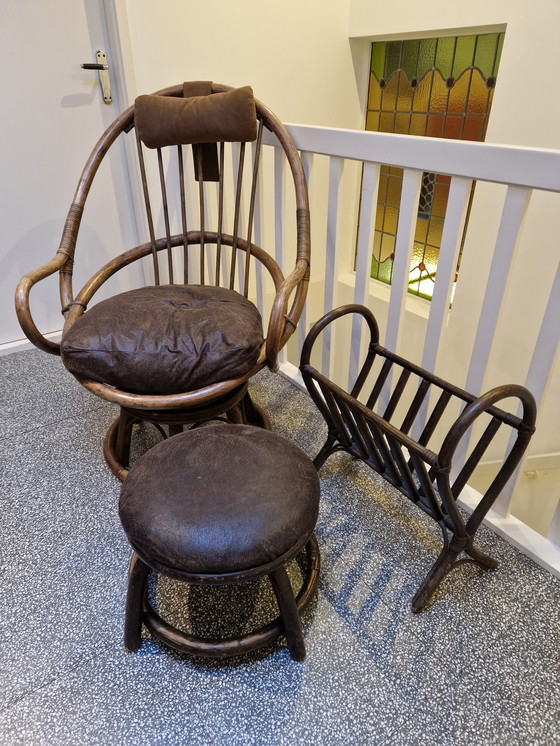 Image 1 of Vintage Rotan fauteuil