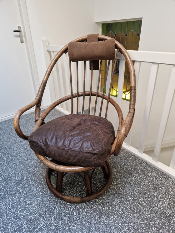 Image 1 of Vintage Rotan fauteuil