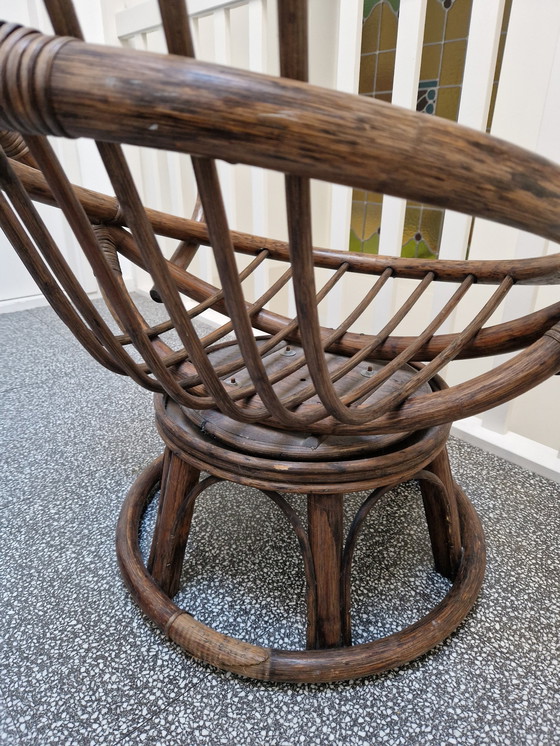 Image 1 of Vintage Rotan fauteuil