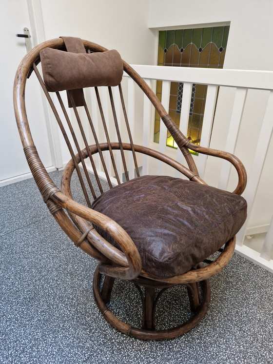 Image 1 of Vintage Rotan fauteuil