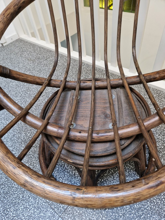 Image 1 of Vintage Rotan fauteuil