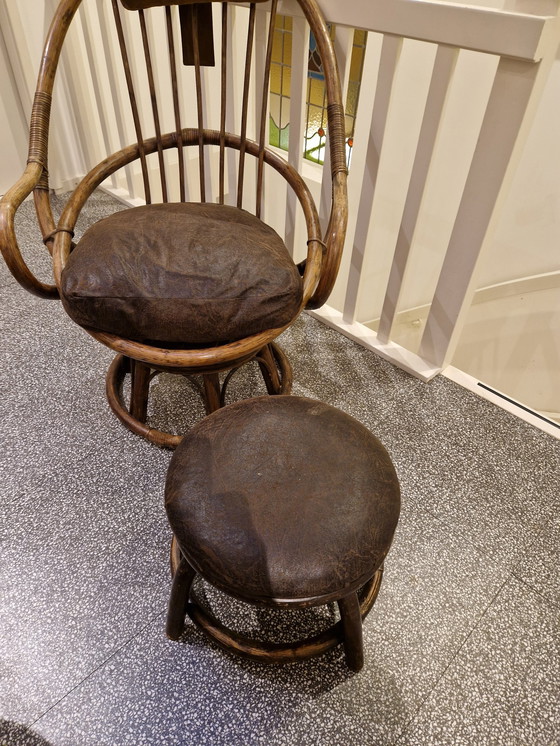 Image 1 of Vintage Rotan fauteuil