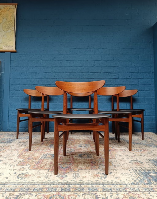 6x Vintage Deens Design Stoelen