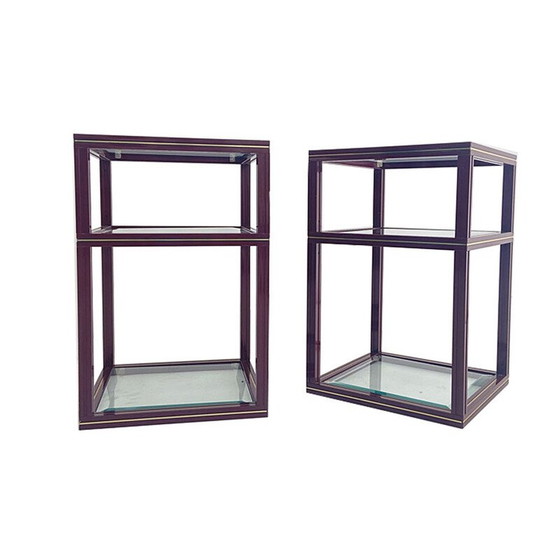 Image 1 of Paar vintage bijzettafels van Pierre Vandel, Frankrijk 1970