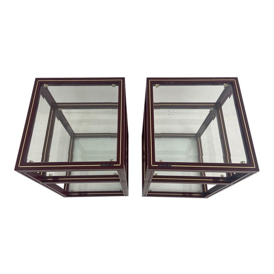 Image 1 of Paar vintage bijzettafels van Pierre Vandel, Frankrijk 1970