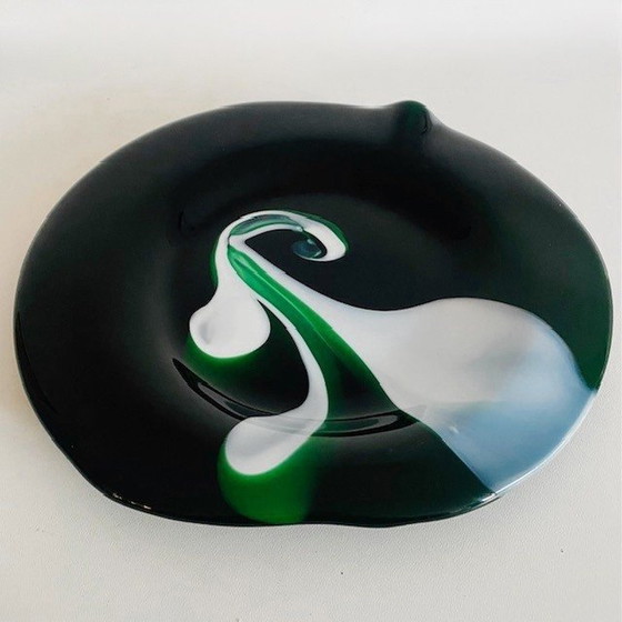 Image 1 of Vintage Richartz Art Collection glazen schaal Hans Jürgen Richartz voor Mathildenhütte 1970's