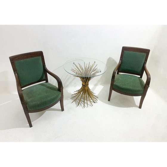 Image 1 of Paar vintage groene fauteuils