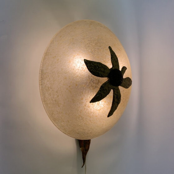 Image 1 of Italiaanse glazen plafondlamp, jaren 1970