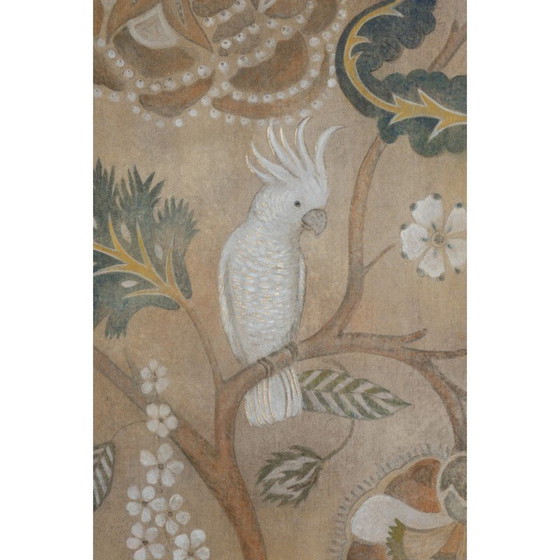 Image 1 of Vintage beschilderd canvas Parkieten