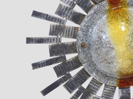 Image 1 of Brutalistische wandlamp Soleil Vintage - Tom Ahlström & Hans Ehrlich