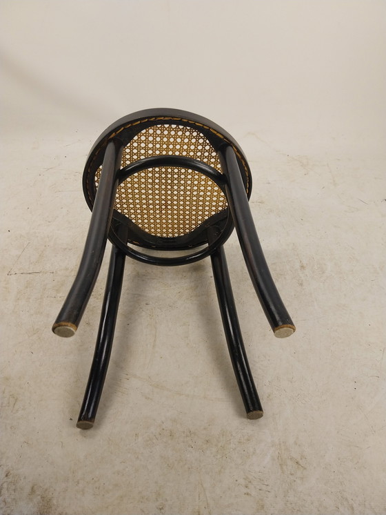 Image 1 of 3 X Thonet Krukje Origineel Zwarte Uitvoering 1970'S 