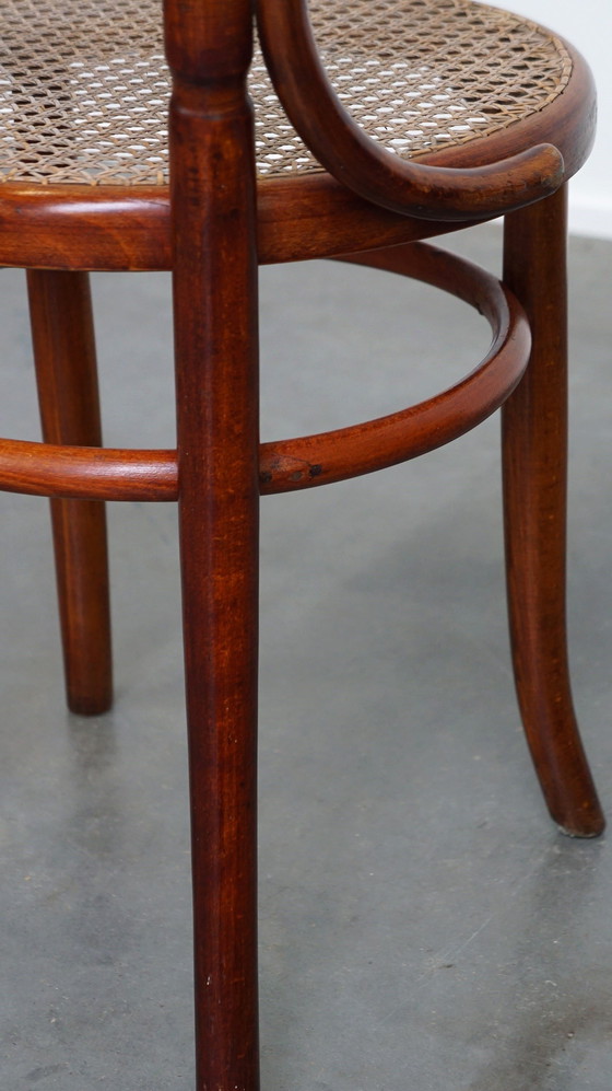 Image 1 of Thonet Stoel Met Rieten Zitting