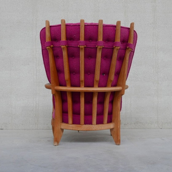 Image 1 of Eikenhouten Mid Century "Repos" fauteuil door Guillerme et Chambron, Frankrijk 1960