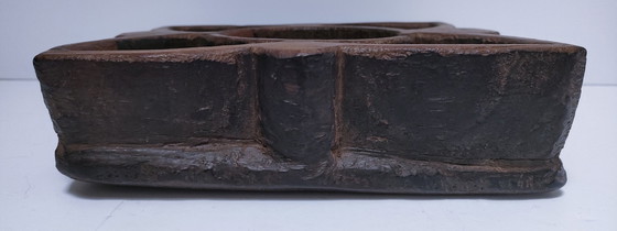 Image 1 of Antieke sculpturale houten zak