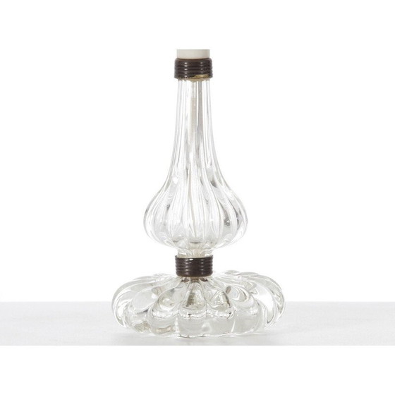 Image 1 of Paar vintage kristallen tafellampen van Carl Fagerlund voor Orrefors