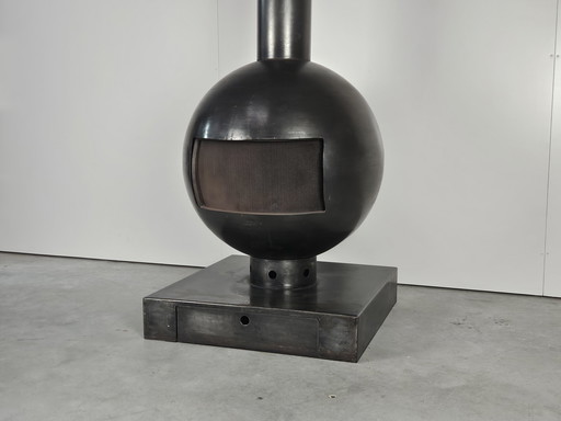 Vintage Brutalistische Bolkachel Dries Kreijkamp