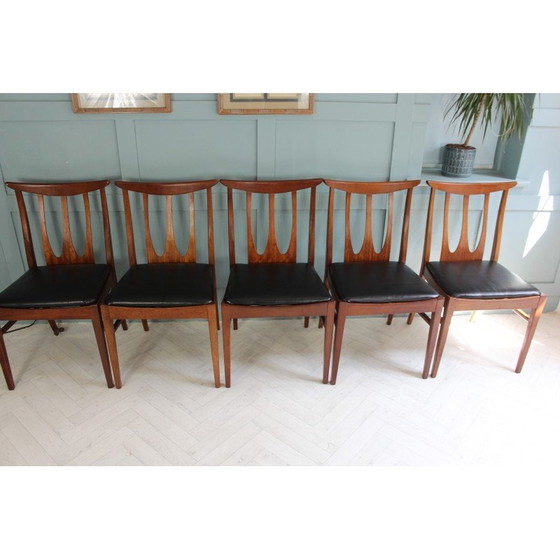 Image 1 of Set van 5 mid century G-plan Brasillia eetkamerstoelen