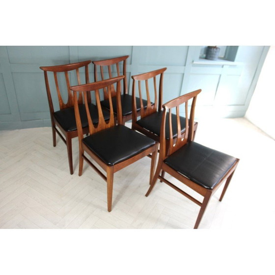 Image 1 of Set van 5 mid century G-plan Brasillia eetkamerstoelen