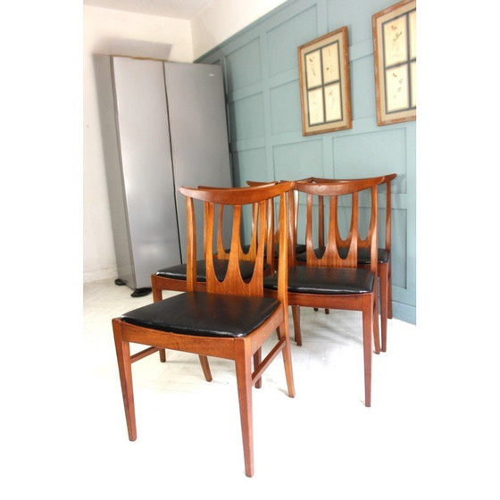 Image 1 of Set van 5 mid century G-plan Brasillia eetkamerstoelen