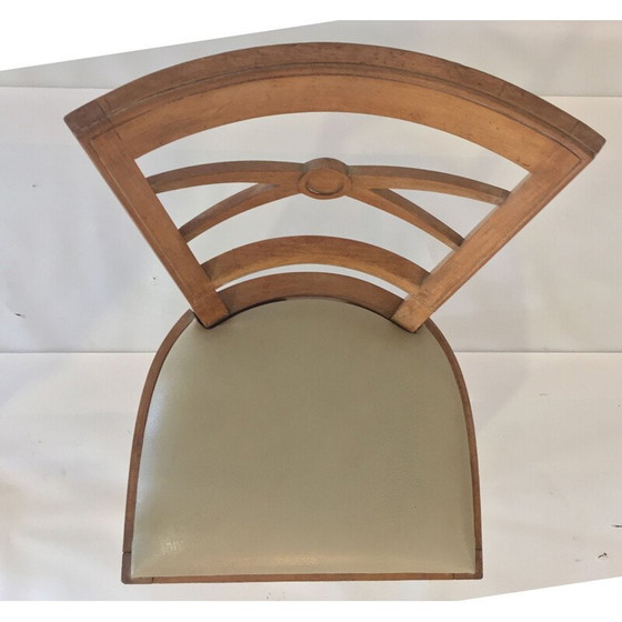 Image 1 of Paar vintage platanen stoelen - jaren 1940