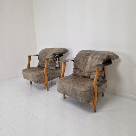 Image 1 of Paar vintage 'Fantasy Island' fauteuils van Kurt Bayer, jaren 1980