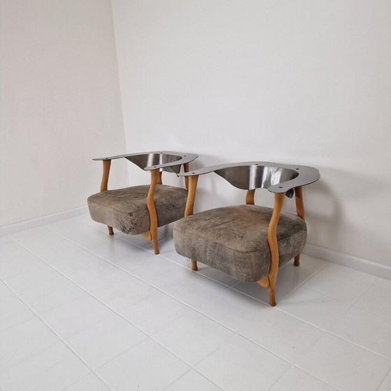 Image 1 of Paar vintage 'Fantasy Island' fauteuils van Kurt Bayer, jaren 1980