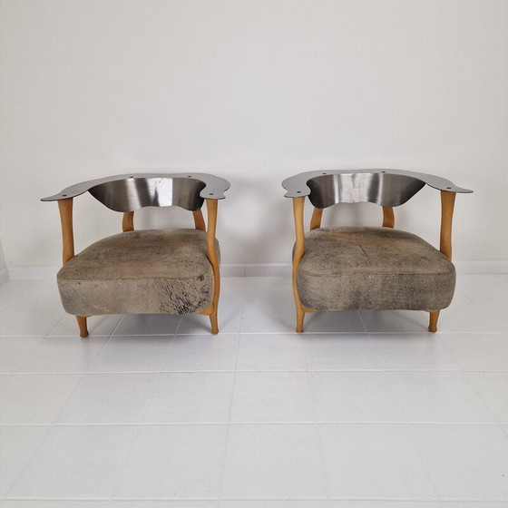 Image 1 of Paar vintage 'Fantasy Island' fauteuils van Kurt Bayer, jaren 1980