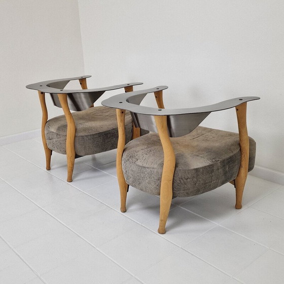Image 1 of Paar vintage 'Fantasy Island' fauteuils van Kurt Bayer, jaren 1980