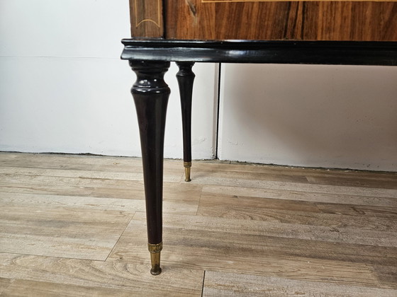 Image 1 of 1960S Slaapkamer Ladenkast Met Zes Laden En Glazen Top