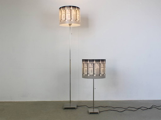 2x Fornasetti Vloer en tafellamp Vintage by Antonangeli