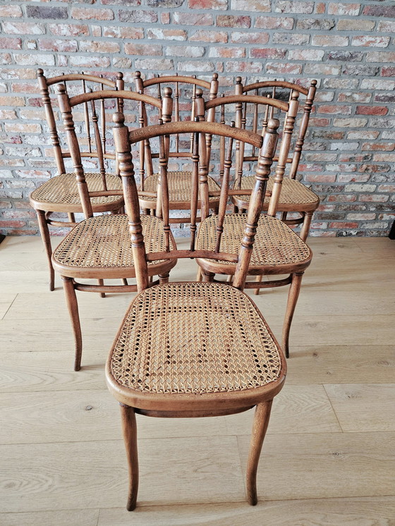 Image 1 of 6 X Thonet Bistro Stoel 