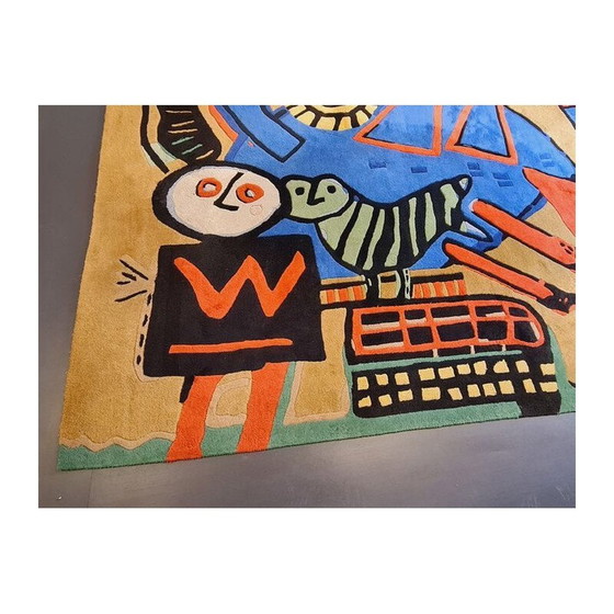 Image 1 of Vintage tapijt Corneille Nederland 1980