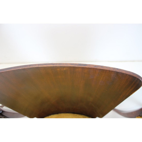 Image 1 of Set van 4 vintage Art Deco eetkamerstoelen H-214 door Jindrich Halabala voor Up Závody, jaren 1930