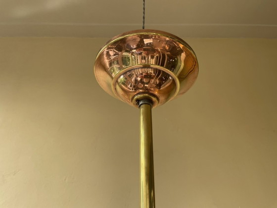 Image 1 of Lamp Hanglamp Art Deco 1930 Les Pheasants Frans