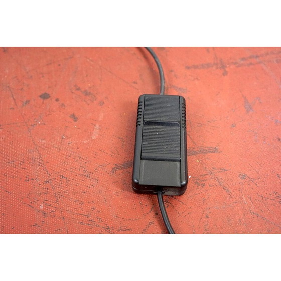 Image 1 of Vintage metalen vloerlamp met zwart-wit zebra design, Italië 1970