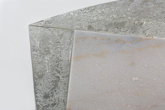 Image 1 of Sculpturale salontafel in marmer en steen van Pia Manu, 1970S