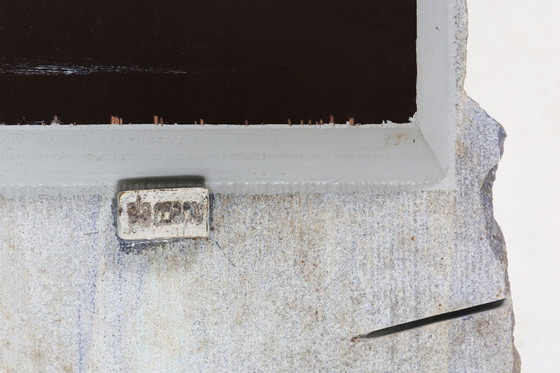 Image 1 of Sculpturale salontafel in marmer en steen van Pia Manu, 1970S