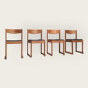 Vier vintage stoelen