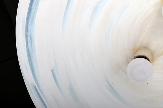 Image 1 of Vintage Space Age Witte hanglamp Cristallux Germany 70