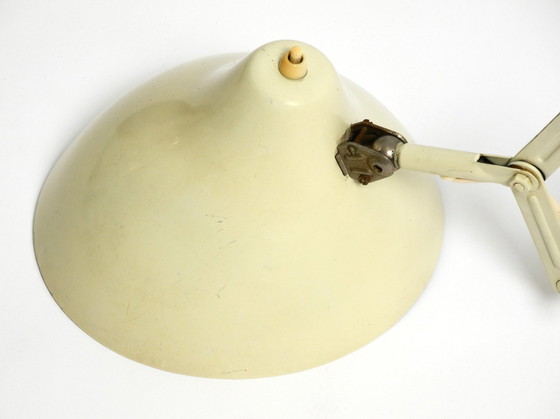 Image 1 of Originele Mid Century Beige Industrieel Ontwerp Opvouwbare Uitschuifbare Wand "Schaar" Lamp Van Sis