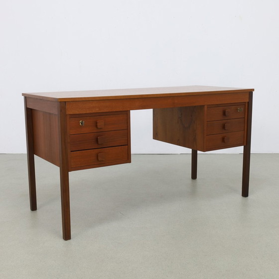 Image 1 of Vintage Bureau Teak Deens, 1960S