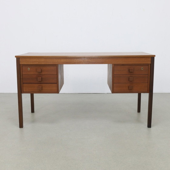 Image 1 of Vintage Bureau Teak Deens, 1960S